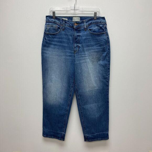 Universal Thread Womens Blue Denim High Rise Curvy Straight Leg Jeans 12/31R - Picture 1 of 11